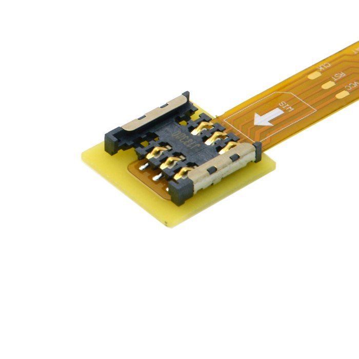 Micro SIM Card to Nano SIM Kit Male to Female Extension Soft Flat FPC Cable Extender 10cm