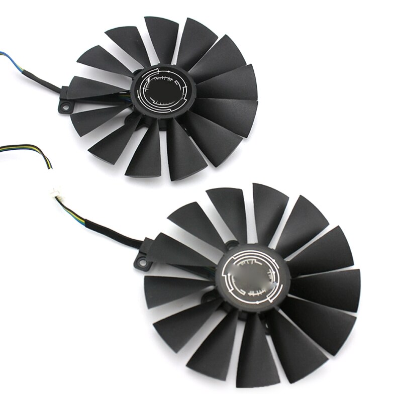1 Paar Gpu Cooling Fans Videokaart Radiator 95Mm Forasus RX580/RX570/470/1070/1050ti/1050 Grafische Kaart Gpu Koeler Fans