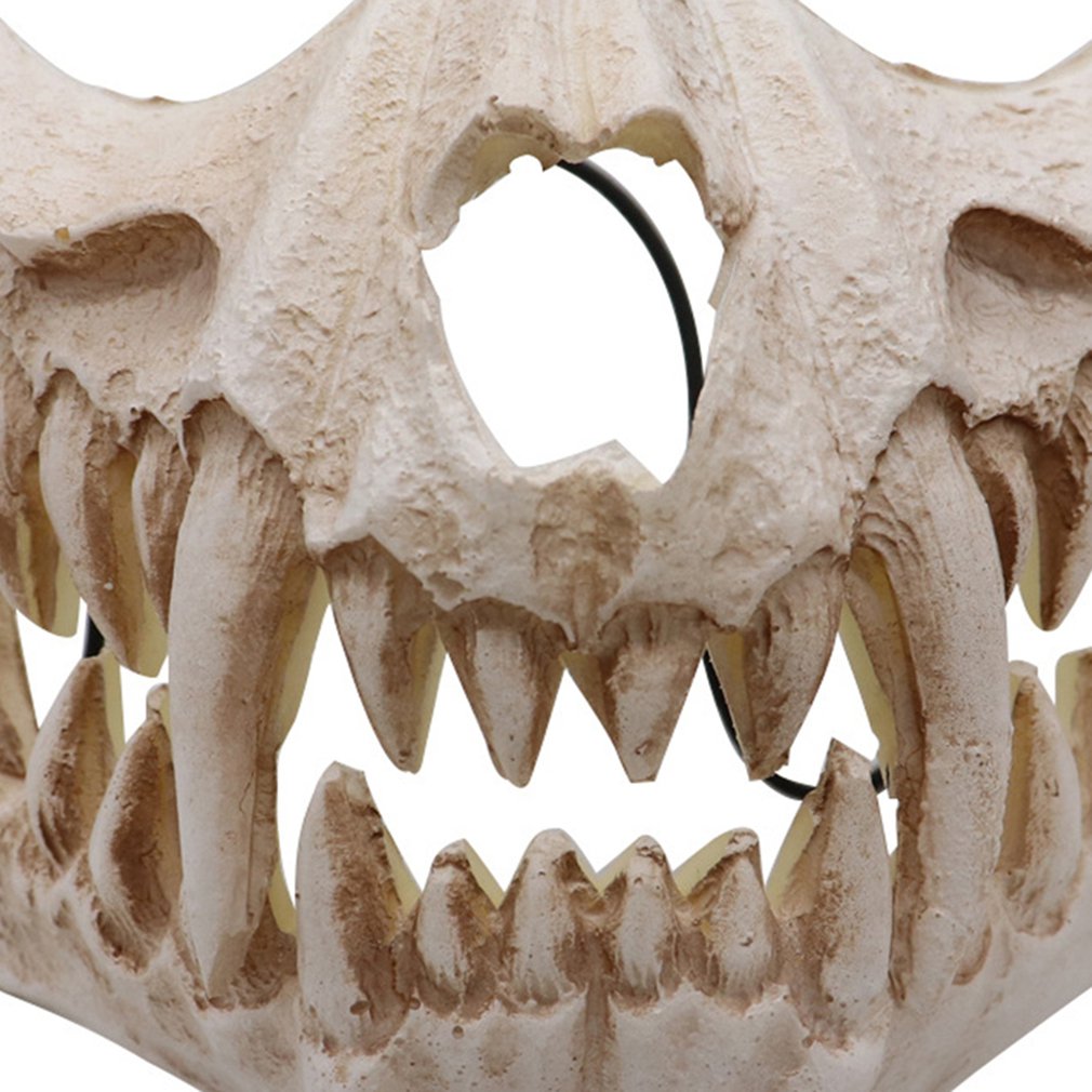 Halloween Performance Props Two-Dimensional Party Dress Up Mask Tiger Yasha Dragon God Mask Resin Mask
