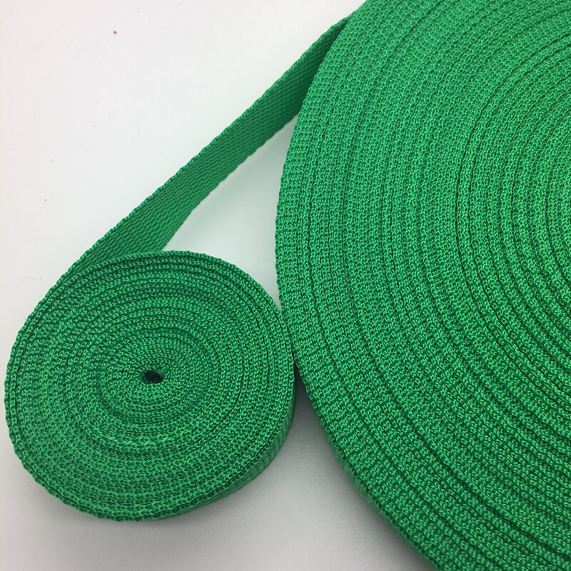 10 yards 30mm breda band nylonband ryggsäcksband säkerhetsbälte plocka färg: Grön