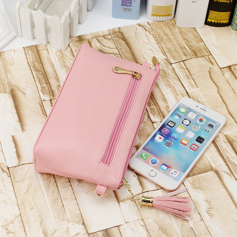 Femmes sac de messager sac à bandoulière en cuir synthétique polyuréthane gland rabat sacs dames Mini sac à main petite fermeture éclair enveloppe sac