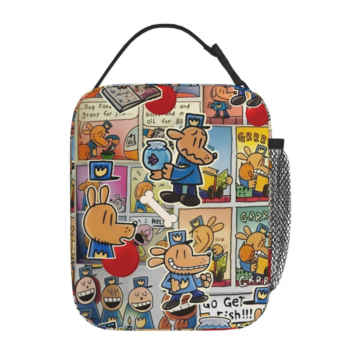 Insulated Cute Mouse Lunch Bags Dog Man Merch Lunch Container INS Trendy Cooler Thermal Lunch Box For Picnic: Clear