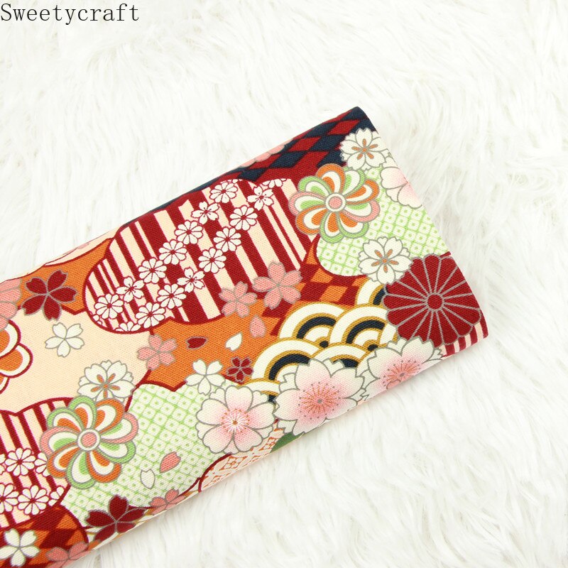 Tela de algodón 100% de 110x45cm de grosor, tejido con estampado de flores para manualidades, costura hecha a mano, retales, costura, decoración para ropa: Cotton Fabric 2