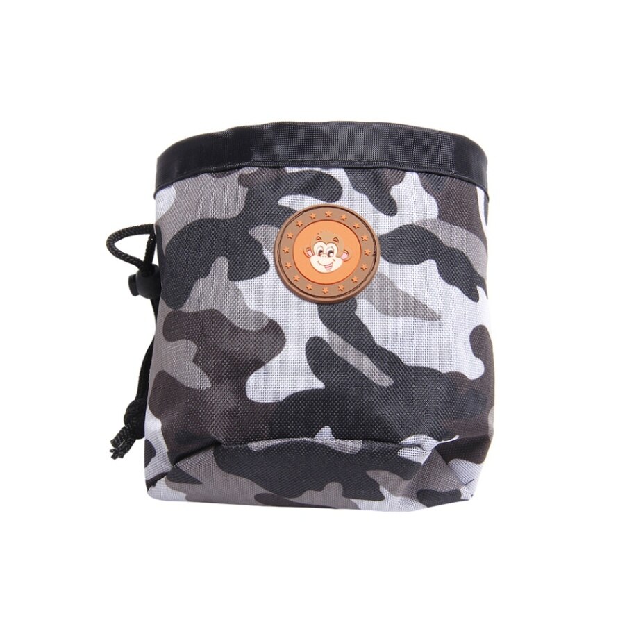Portable Dog Treat Bag Outdoor Dog Training Bag Pouch Food Bag Hands-Free Puppy Snack Reward Waist Bag Training Aids: Black