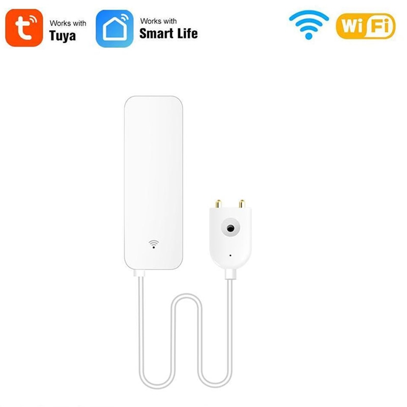 Tuya Smart Water leak Sensor WiFi Water level Sensor Water Leak Detector SmartLife App Remote Control Home Security Alarm System