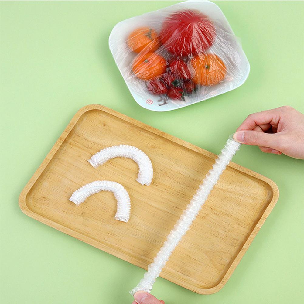 Cubiertas de almacenamiento de alimentos para exteriores, envolturas para platos, cuencos reutilizables y limpios, elásticos, fuertes y duraderos, 50/100 piezas