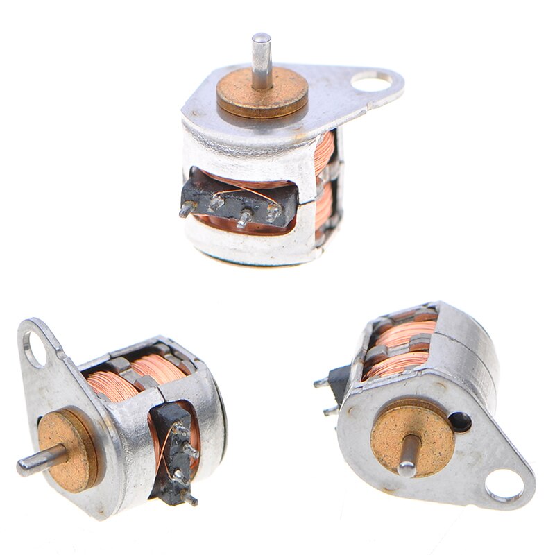 1Pcs Mini Micro Stappenmotor Kleine 2-Fase 4-Draads Stappenmotor Met Koperen Gear Voor Digitale producten Camera