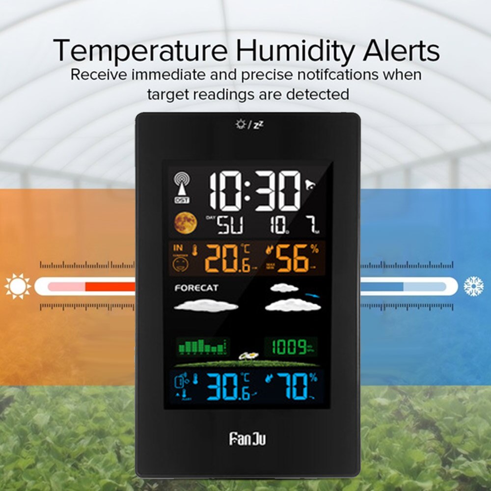 Wireless Weather Station Prompt Multi-functional Digital Wireless Weather Station Weather Temperature Accurate Multicolor