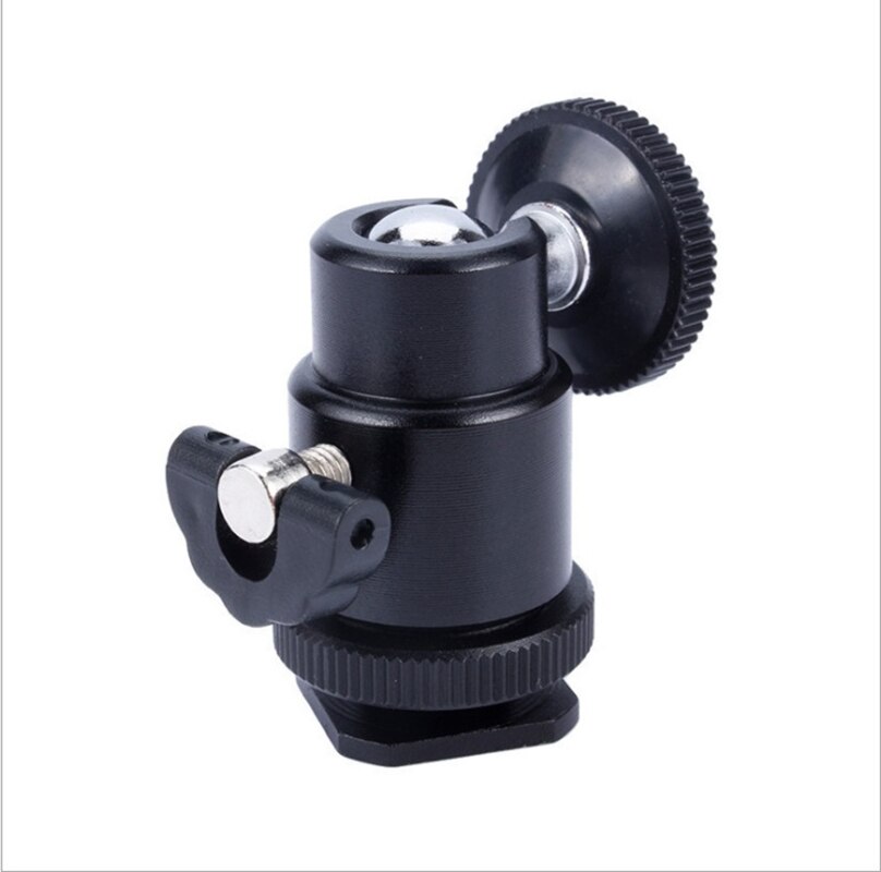 Mini Ball Head Shoe Adapter 1/4 Mount Schroef Voor Dslr Camera Led Video Camera Statief 360 Graden Dslr camera Accessoires
