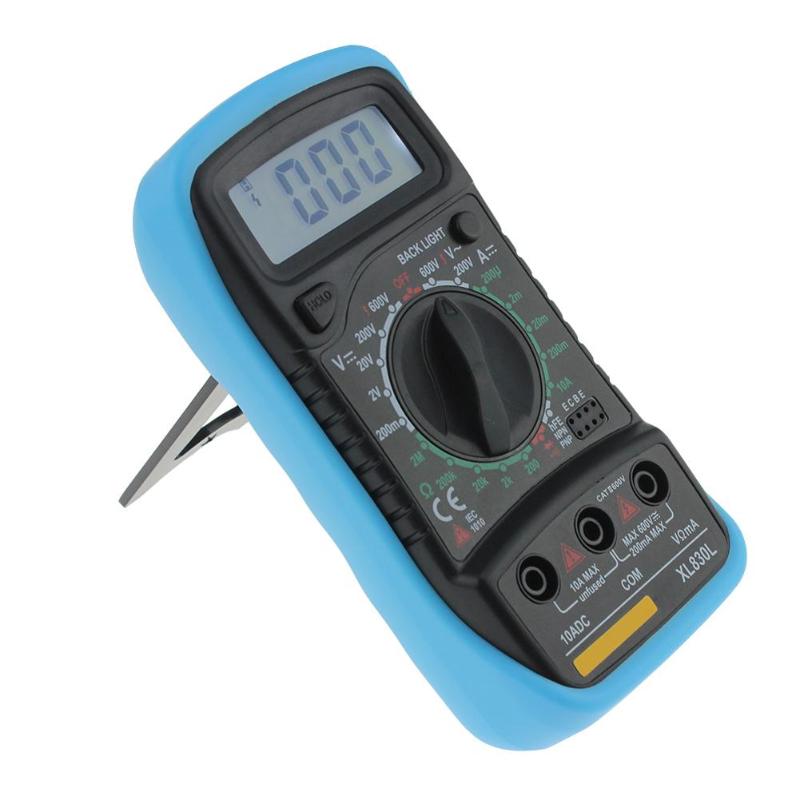 XL830L Handheld Digitale Multimeter Lcd Backlight Draagbare Ac/Dc Amperemeter Voltmeter Ohm Voltage Tester Meter Multimetro