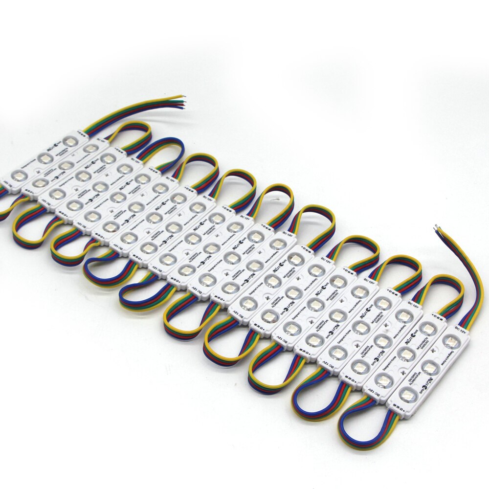 12V 5050 Smd Rgb Led Modules Licht Samsung Chip Rgb Led Strip 5050 IP65 Waterdicht Voor Reclame Brief Teken backlight 20Pcs