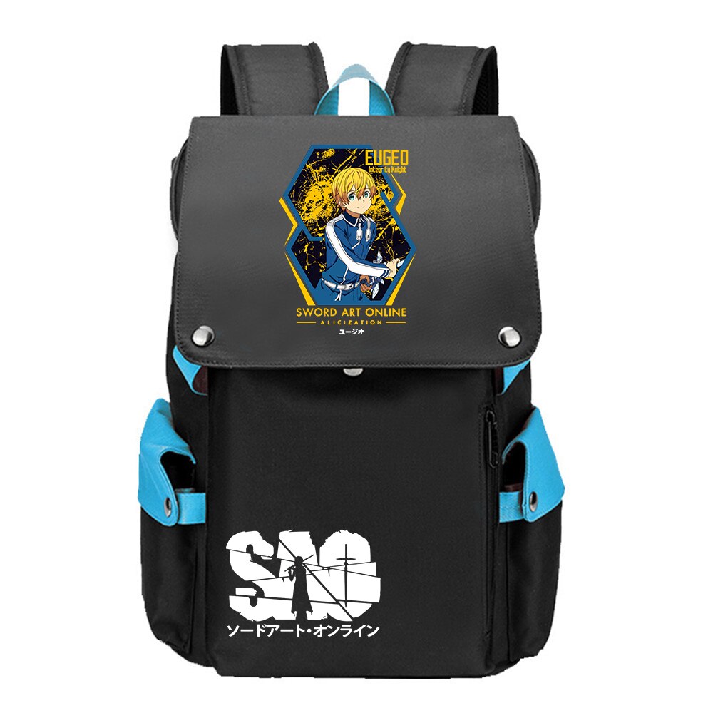 Spada Arte Online Anime Zaino Da Viaggio Del Computer Portatile Grande Bagpack SAO Borse Da Scuola Oxford Ragazze Bookbag Kirito Bandiera Zaino