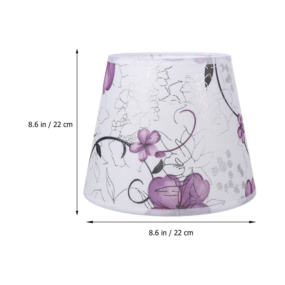 1Pc abat-jour à fleurs abat-jour lampadaire cache-poussière fleur lampe cheminée