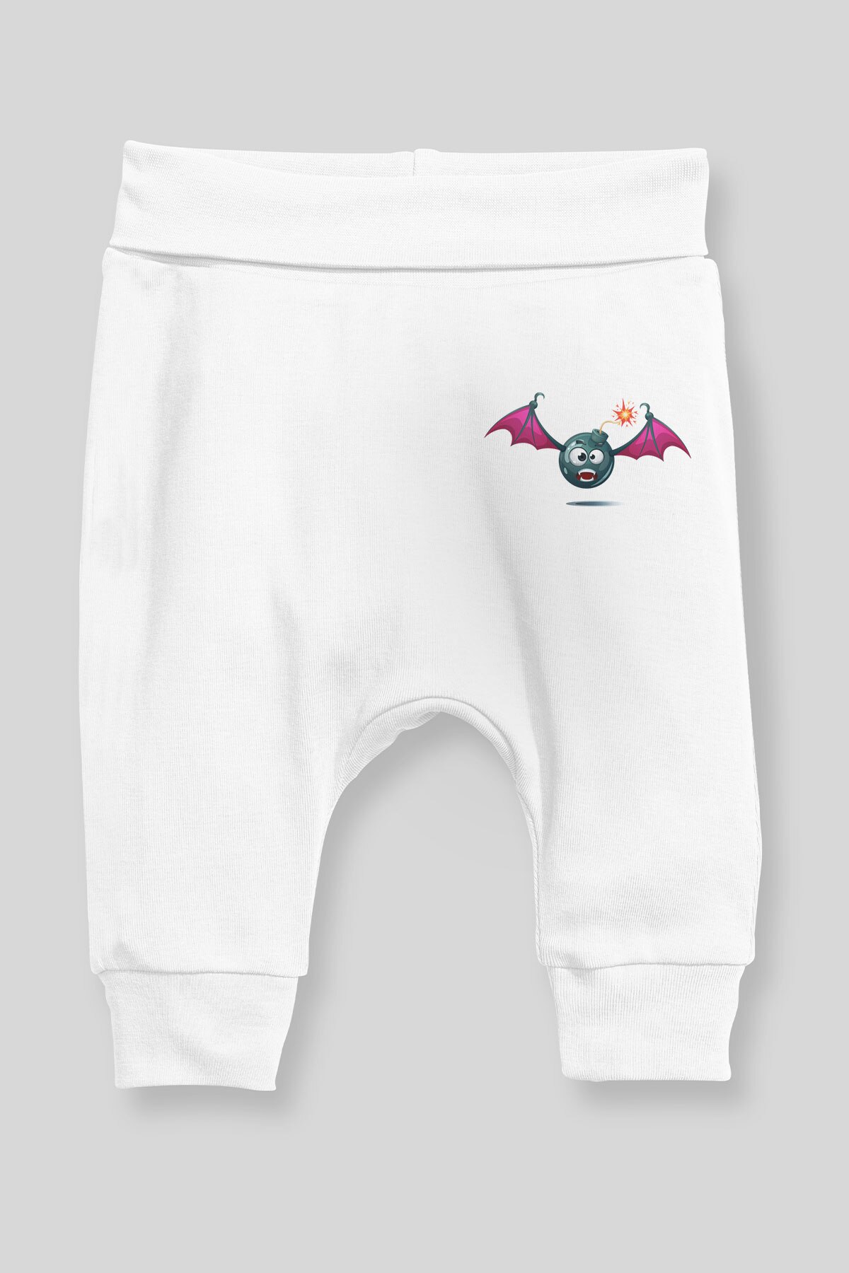 Angemiel Baby Patlayabilen Schläger Jungen Baby Harem Hosen Pantalon Weiß