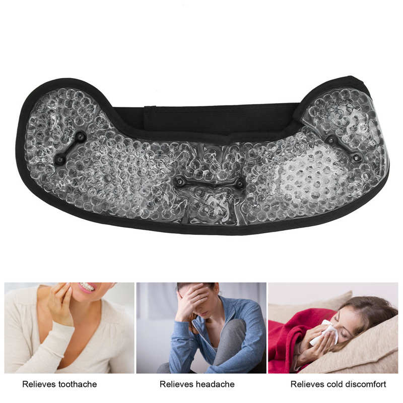 Reusable Head Ice Packs Head Cold Compress Wrap Wearable Migraine Relief Therapy Pack Adjustable Migraine Ice Pack