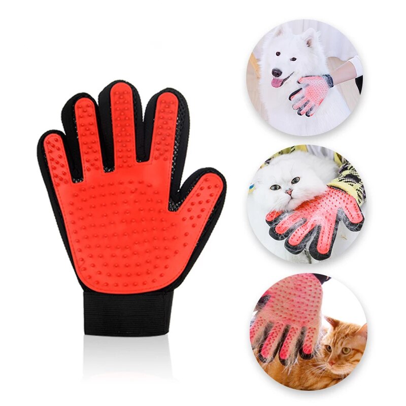 Gants de toilettage pour chats, peigne pour animaux, brosse de bain pour animaux de compagnie, Massage pour chiens, fournitures de nettoyage pour animaux de compagnie