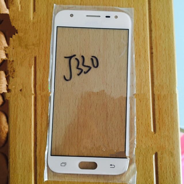 J330 buitenste scherm voor samsung galaxy  j3 pro  j3 front touch panel lcd-scherm uit glazen afdekking lens telefoon reparatie vervangen onderdeel: Wit