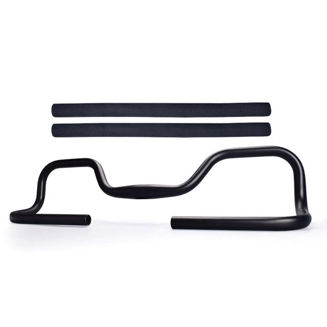 Bicycle Handlebar Mountain Road Bike Butterfly Handlebar Bicycle Bike Fixed Gear Rebuilding Aluminum 31.8*620mm With Cover: Default Title