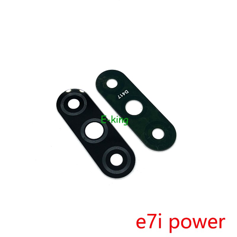 10Pcs Voor Motorola Moto E6 E6S E6i E7 E7i Power Plus Spelen G Pure Back Rear Camera Glas Lens met Lijm