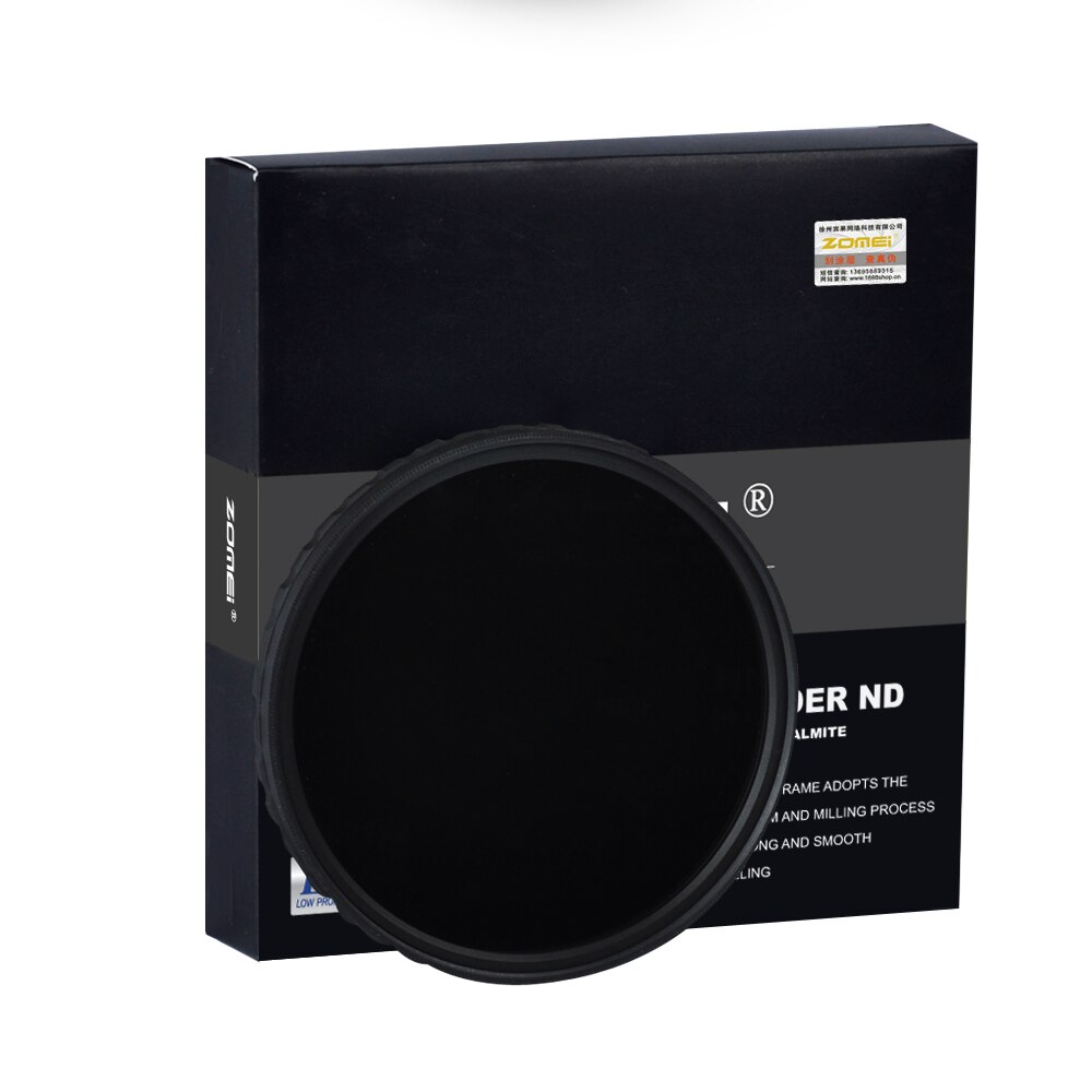 ZOMEi Pro Optical Glass Multi-Coated 18 lagen HD MC Fader ND2-400 Neutrale Density52/58/67/ 72/77/82mm Lens Filter