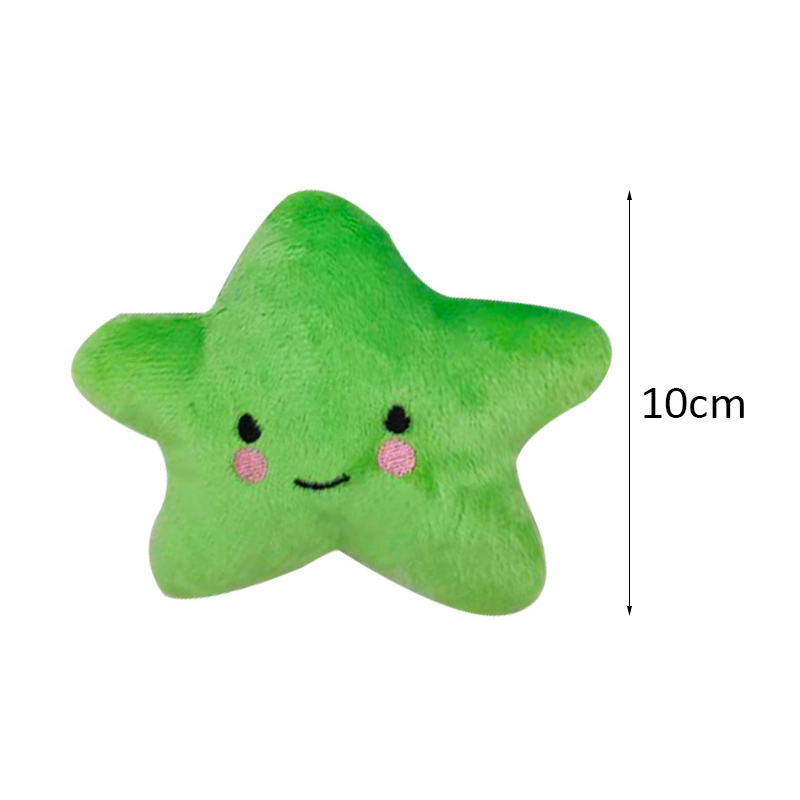 Juguetes chirriantes para perros y gatos, juguete de peluche suave para mascotas, pequeño juguete para perros pequeños, Chihuahua, Pomerania, Happy Time, suministros para mascotas: Plata