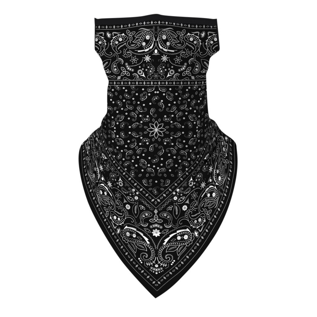 Pañuelo para exterior, Bandana de verano para hombre y mujer, pañuelo sin costuras con estampado para la oreja, pañuelo para el cuello y la cara, máscara de ciclismo deportivo a prueba de polvo, 1 unidad: D