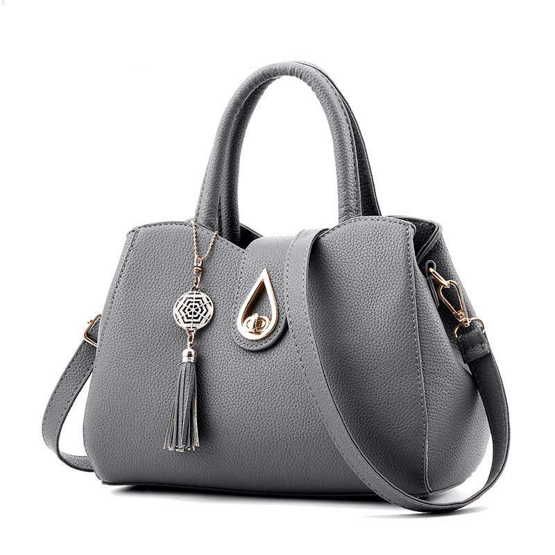 Bolsos de para mujer, bandolera de hombro con solapa de cuero PU, bolsillo para teléfono móvil, bolsillo interior con ranura: Gris