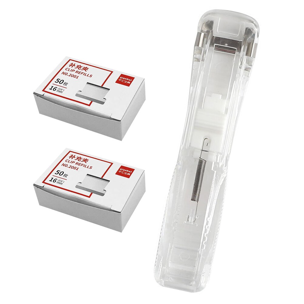1 Set of Stapler Paper Clipper School Office Stapler Document Folder