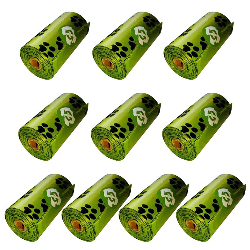 Pet Poop Bags Eco-Friendly Biodegradable Puppy Dog Travel Waste Scooper with Bone Shape Dispenser Box Garbage Holder: B