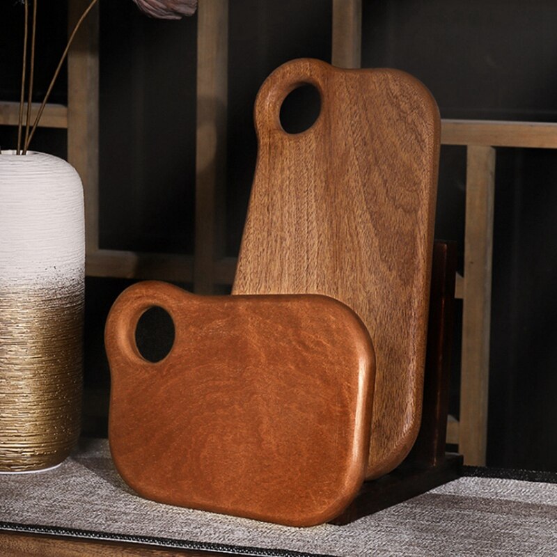 Simple madera de ébano de cocina de tablero de corte engrosada madera entera de tabla para pan tabla