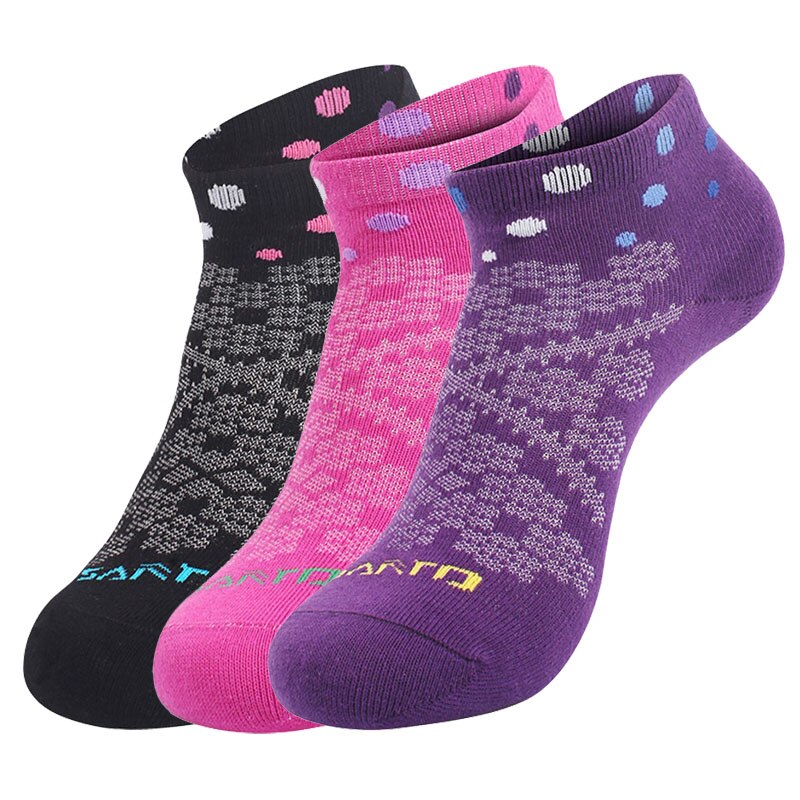 Calcetín deportivo SANTO para hombre, de verano, para exteriores, secado rápido, , para trotar, transpirable, cómodo, fino corto, calcetines de 3 par/lote