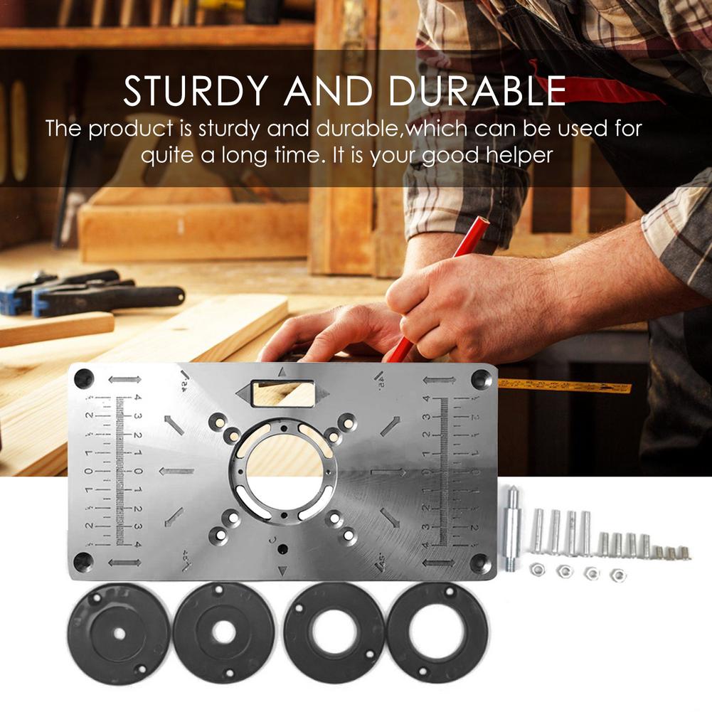 Multifunctional Milling Machine Table Insert Plate Woodworking Benches Aluminium Wood Router Trimmer Models Engraving Tools