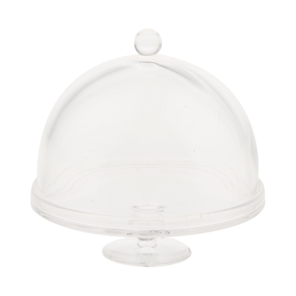 1/12 Scale Dollhouse Miniature Dessert Snack Doll House Clear Can Jar with Lid Kitchen Container Plate Toy Set