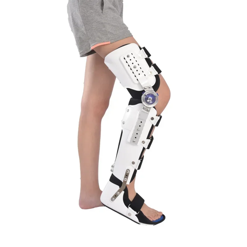 Verstelbare Knie Enkel Voet Taille Orthese Ondersteuning Onderste Ledematen Brace Breukbeschermer Beengewricht Ondersteuning Ligament Revalidatie: Goud