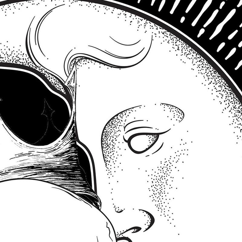 Szkielet gobelin ściany wiszące robić pokoju czary rzuć psychodeliczny dywan akcesoria gobeliny domu gorące słońce dywan dekoracji P5S7