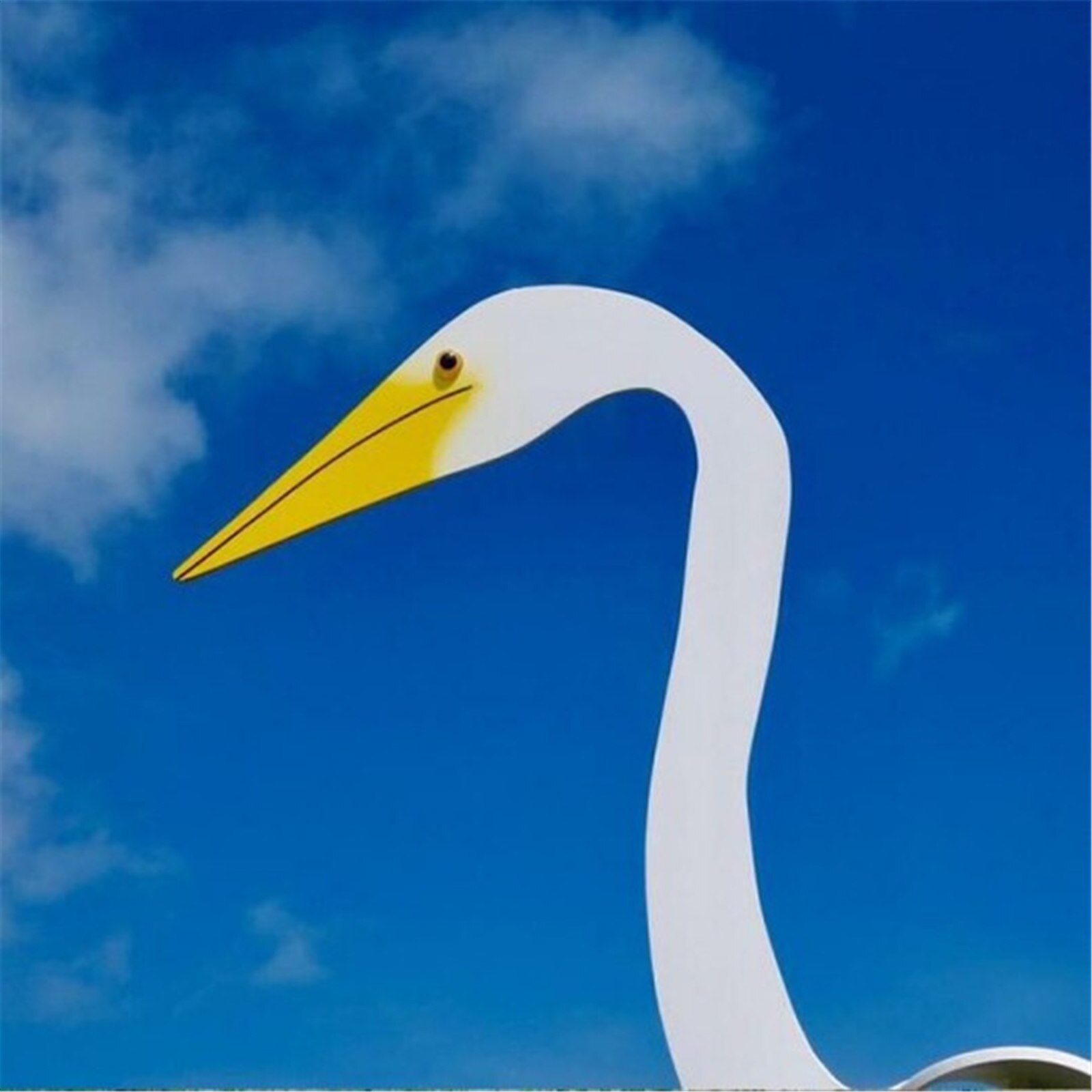 Decoración con flamencos de 50CM, remolino, decoración de jardín para pájaros, decorativo , de pato blanco giratorio con la fuerza, para el hogar y el jardín