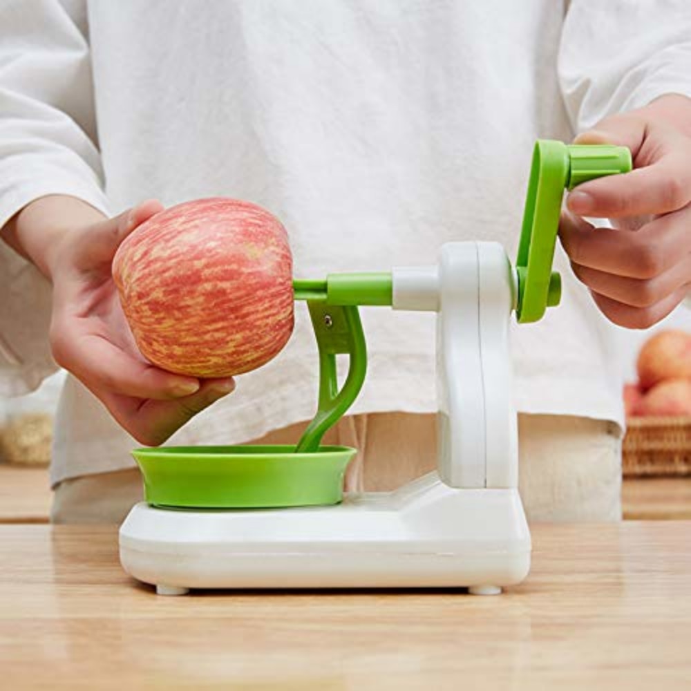 Pelador Manual multifunción de fruta y manzana, máquina peladora de pera de acero inoxidable, herramienta Manual de cocina para pelar frutas y verduras