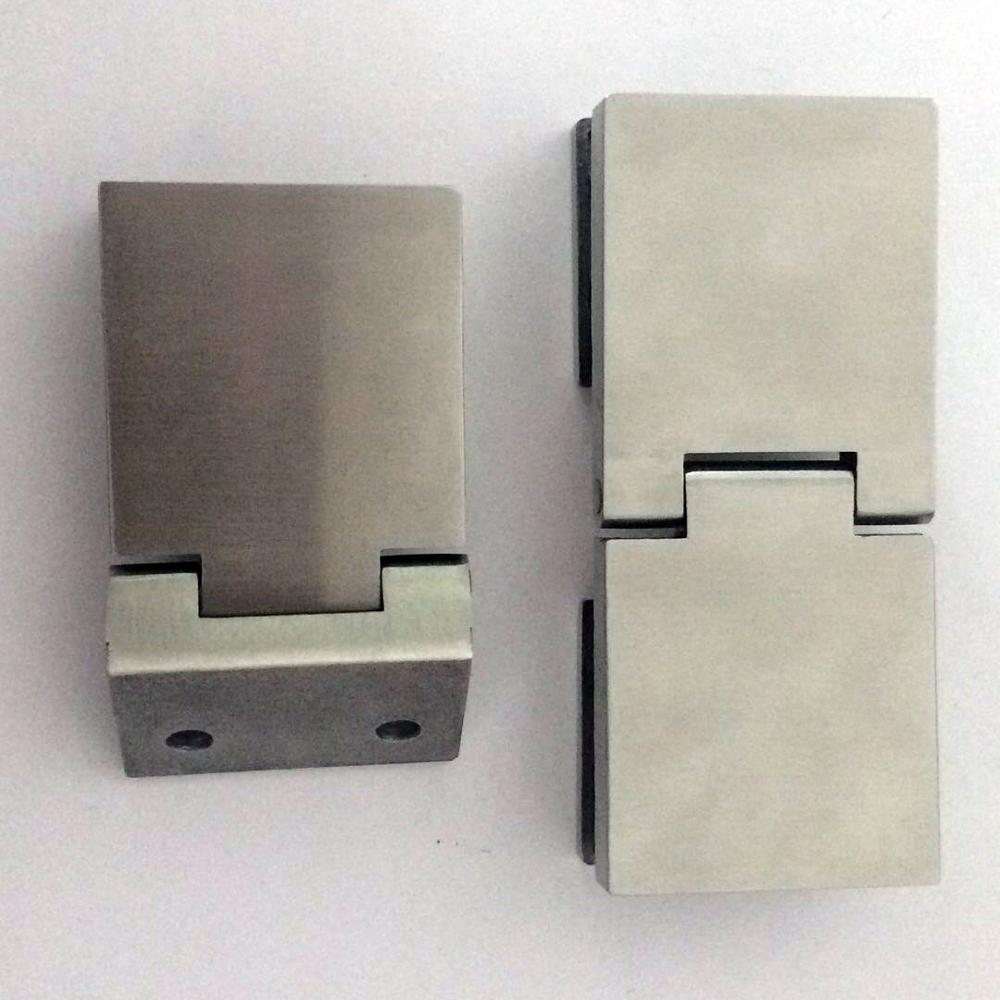 180 degree double-sided open-close glass clip 304 Stainless Steel Precision Casting Wine Cabinet Hinge Door Hinge