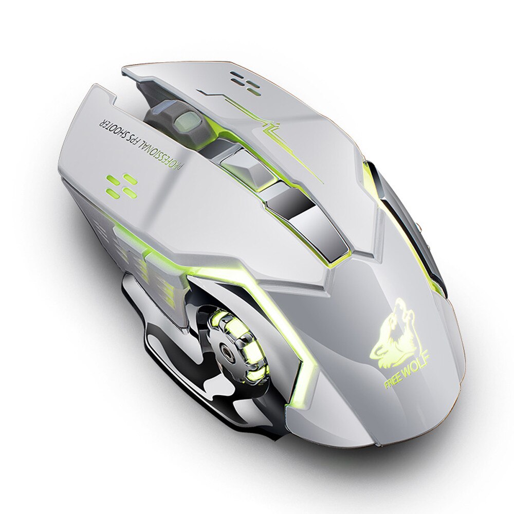 Drahtlose Maus Computer Maus Gamer Leise PC Mause Wiederaufladbare Ergonomische Mäbenutzen 2,4 Ghz USB Optische Spielen Maus Für Laptop PC: B