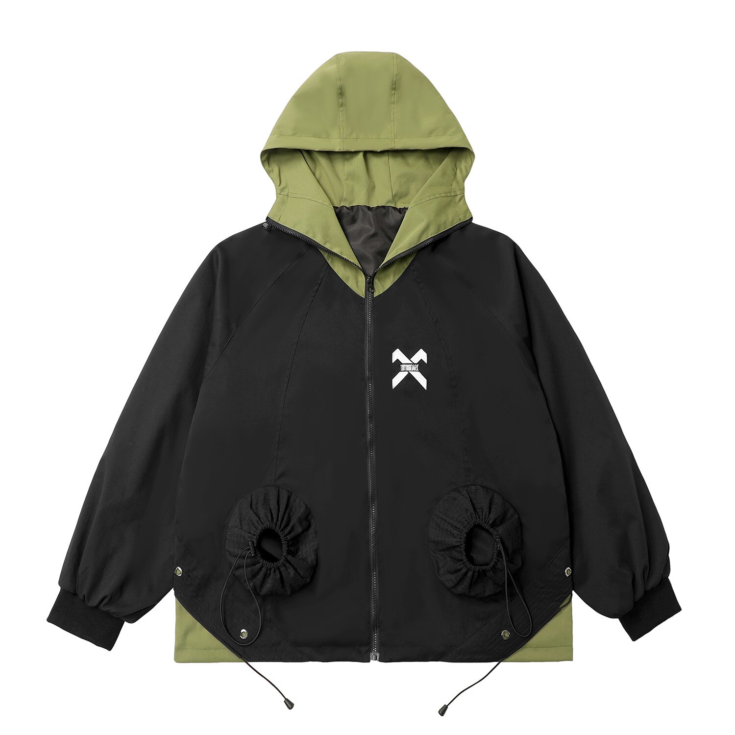 Covisoty Mens Hoodie Fashion Pullover Letter Print Top Blouse Tracksuits Techwear Patchwork Long Sleeve Hip Hop Sweatshirt Red White