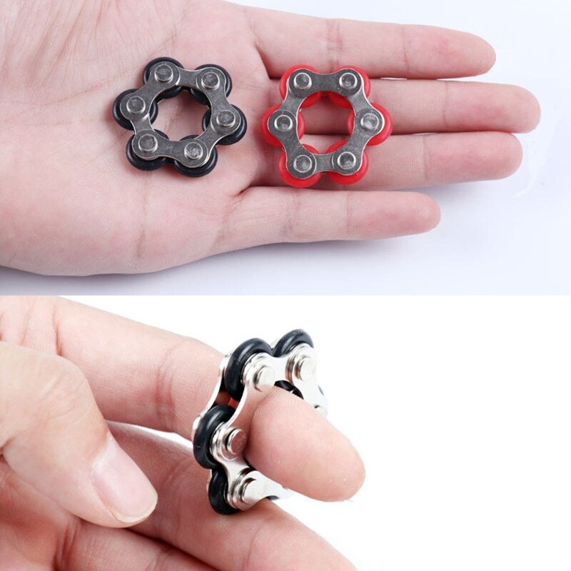 Foreign trade 6-section Key Ring Fidget toy to relieve pressure and vent toy bicycle decompression chain