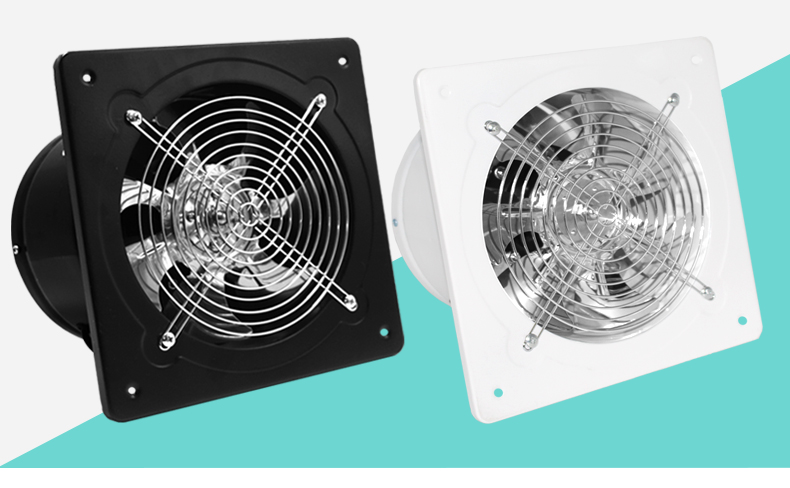 200mm udstødningsventilator, stærk kanalventilator til køkken toiletvæg 8 tommer, dæmpet aksial flow ventilator firkantet form, ventilator ventilator