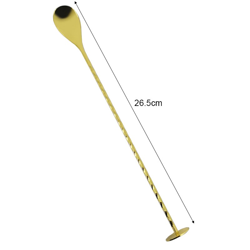 Cocktail Shaker Stainless steel Rose Gold Black Sliver Bar Spoons Cocktail Drink Mixer Muddler Ice Strainer