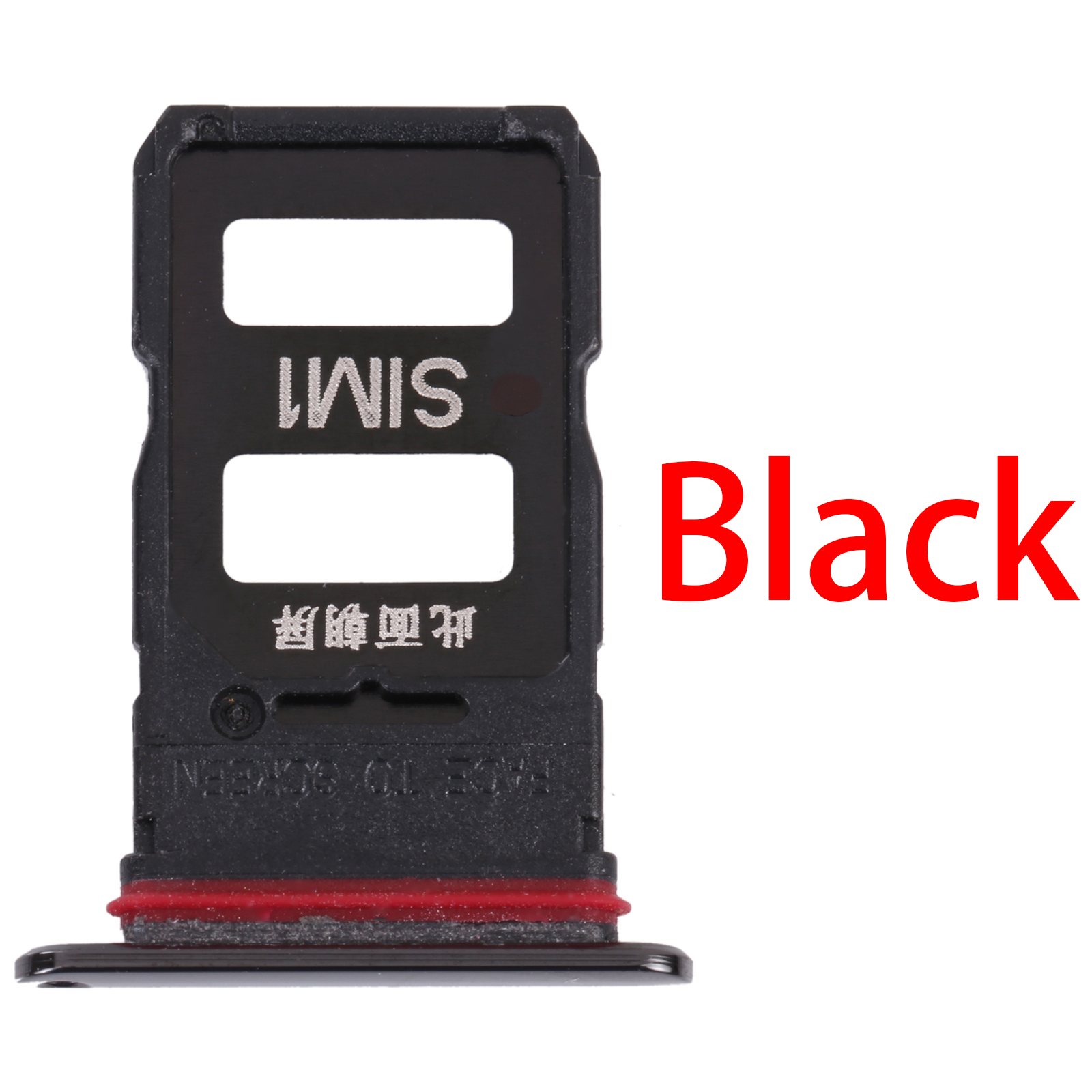 SIM Karte Tablett + Mikro SD Karte Tablett für Xiaomi Poco X3 Profi M2102J20SG M2102J20SI/Poco X3 Profi: Schwarz