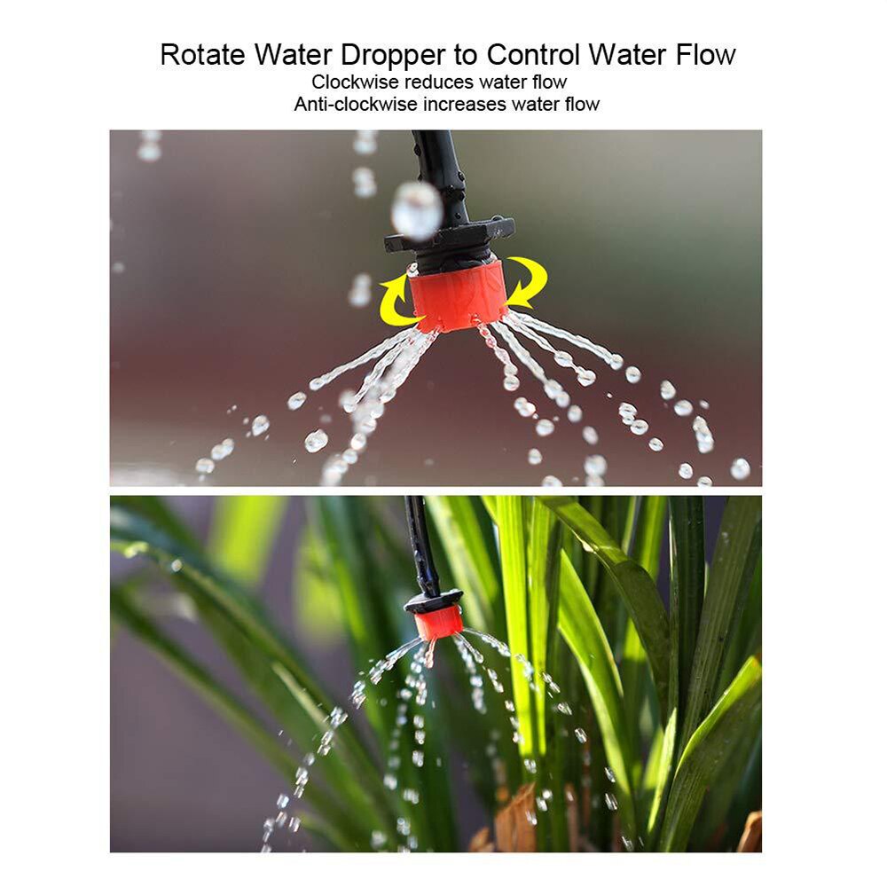 30-250PCS Watering Sprinklers Adjustable Micro Drip Irrigation System Water Dripper Garden Drip Irrigation Equipment