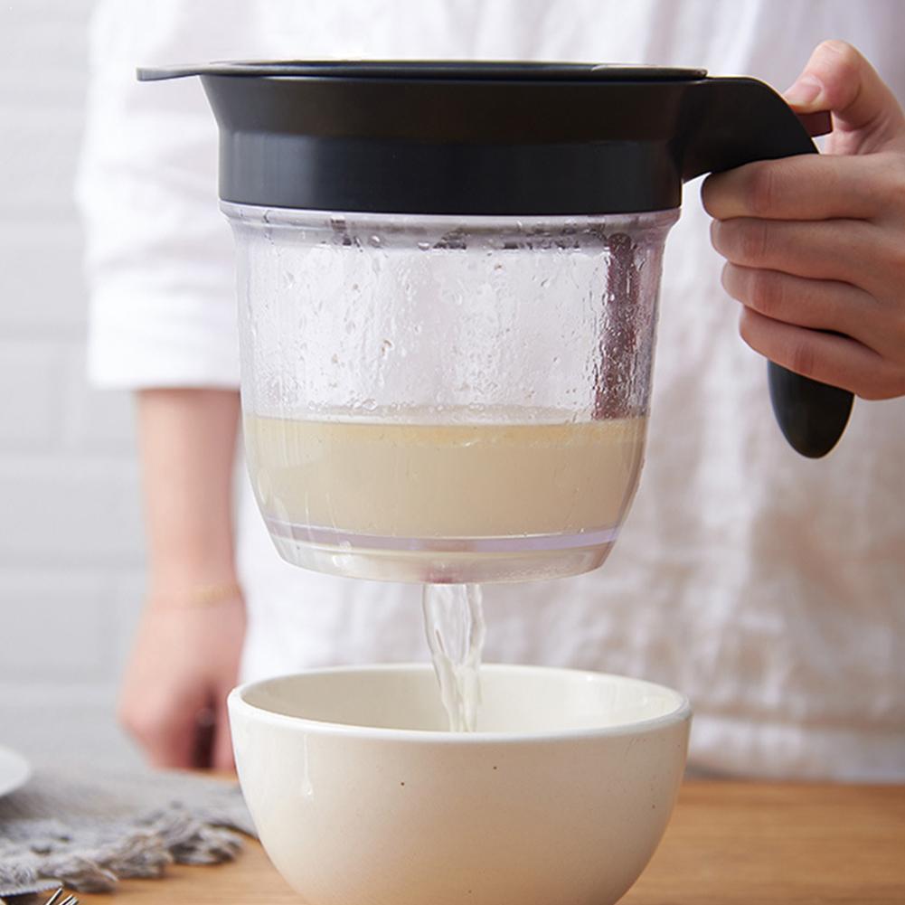 Fettavskiljare med bottenutlösningssil filter soppverktyg filterolja kan 1000ml rester olja kök med separator creati  p2 g 1
