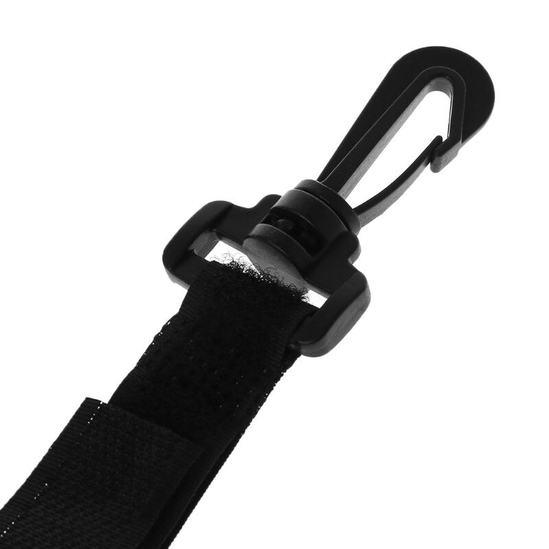 Lot De 2 Crochets Universels Pour Poussette Noir - Accroche Sac à Langer, Courses, Sac à Dos | Sangle Réglable & Mousqueton Solide (Supporte 3kg) - 5