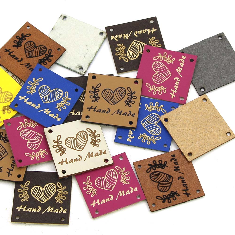 20 Stuks Handgemaakte Labels Tags Heart Lederen La... – Grandado