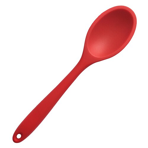 Utensilios de cocina de silicona, juego de cuchara, espátula, batidor de huevos, utensilios de nailon resistentes al calor, 1 ud.: Soup Spoon