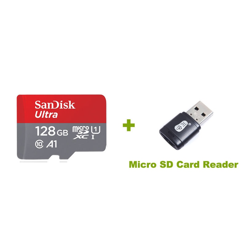 Sandisk Ultra Memory Card 32gb 64gb 128gb 200gb 256gb micro SD Class 10 microSDHC/SDXC TF Card 98MB/S 100MB/S for UAV Cellphone: A1-TF-128G-TF-Reader